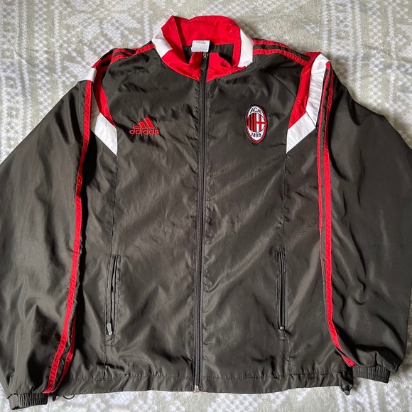 AC MILAN adidas フルジップジャケット　ナイロン　Mサイズ Adidas Ac Milan Jacket | Grailed